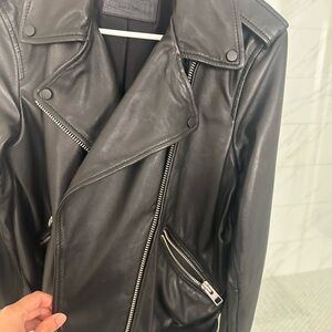 All SAINTS BALFERN LEATHER BIKER JACKET